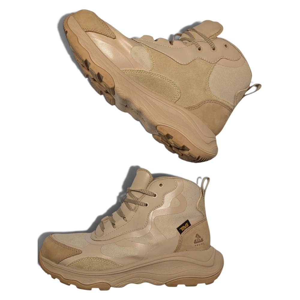 Teva Ridgeview Mid RP Waterproof Hiking Boots Tan Beige 7